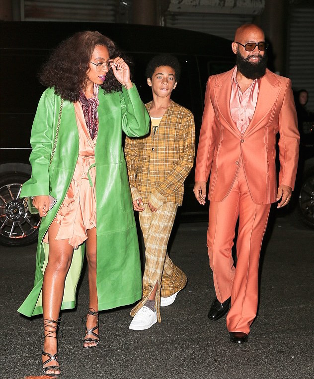Solange, Jules, Alan_Beyonce Birthday Bash soul train
