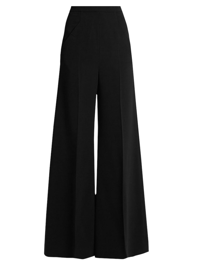 ROLAND MOURET Harrison high-rise wide-leg stretch-cady trousers