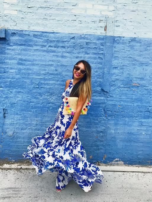 tand j designs blue dress