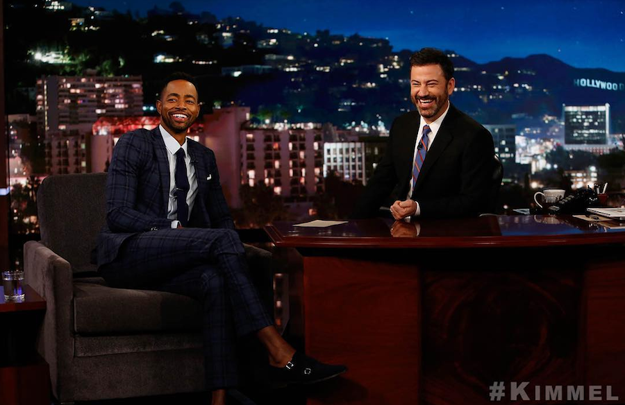 Jay Ellis Jimmy Kimmel Live in Etro