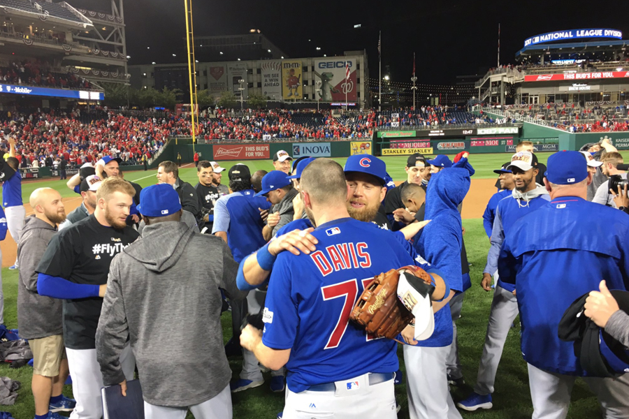 CHICAGO CUBS BEATS NATIONALS GAME 5