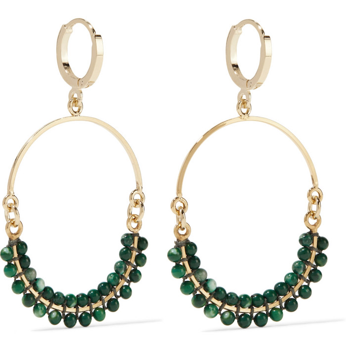 Isabel marant gold hoops earrings