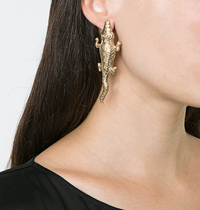 LAKO BUKIA X NATIA KHUTSISHVILI medium Crocodile earrings