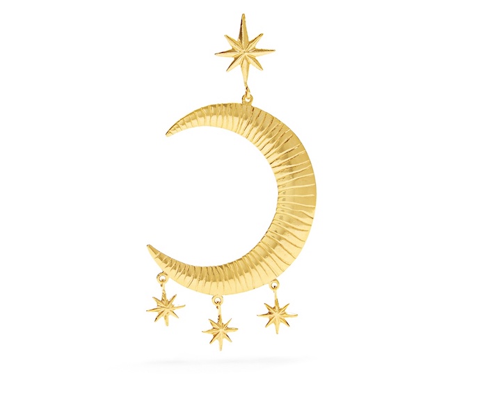 marte frisnes freya gold plated earrings