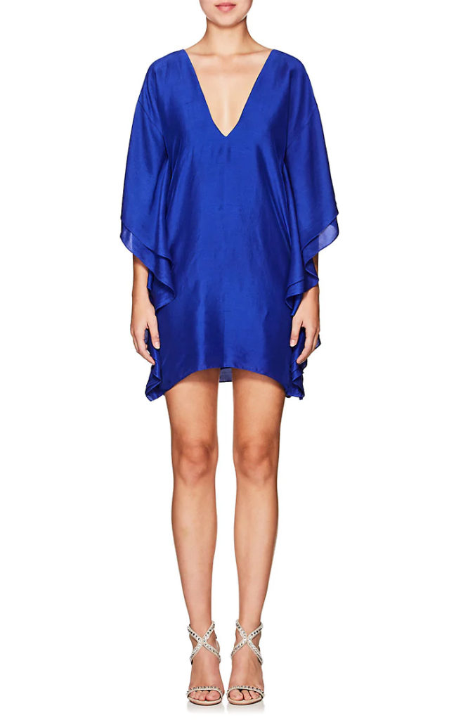 AZEEZA Walker Silk Shantung Minidress_front view