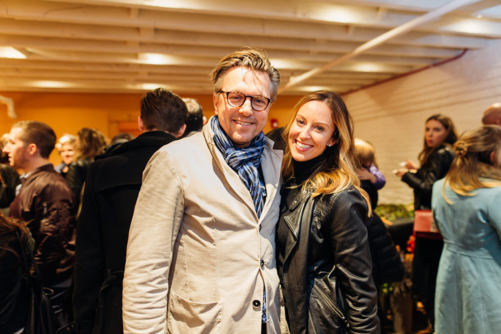Florian Pfahler, Kendra Peterson sweet green's grand opening at Fulton Market in Chicago, October 2017 ©Allison Zaucha