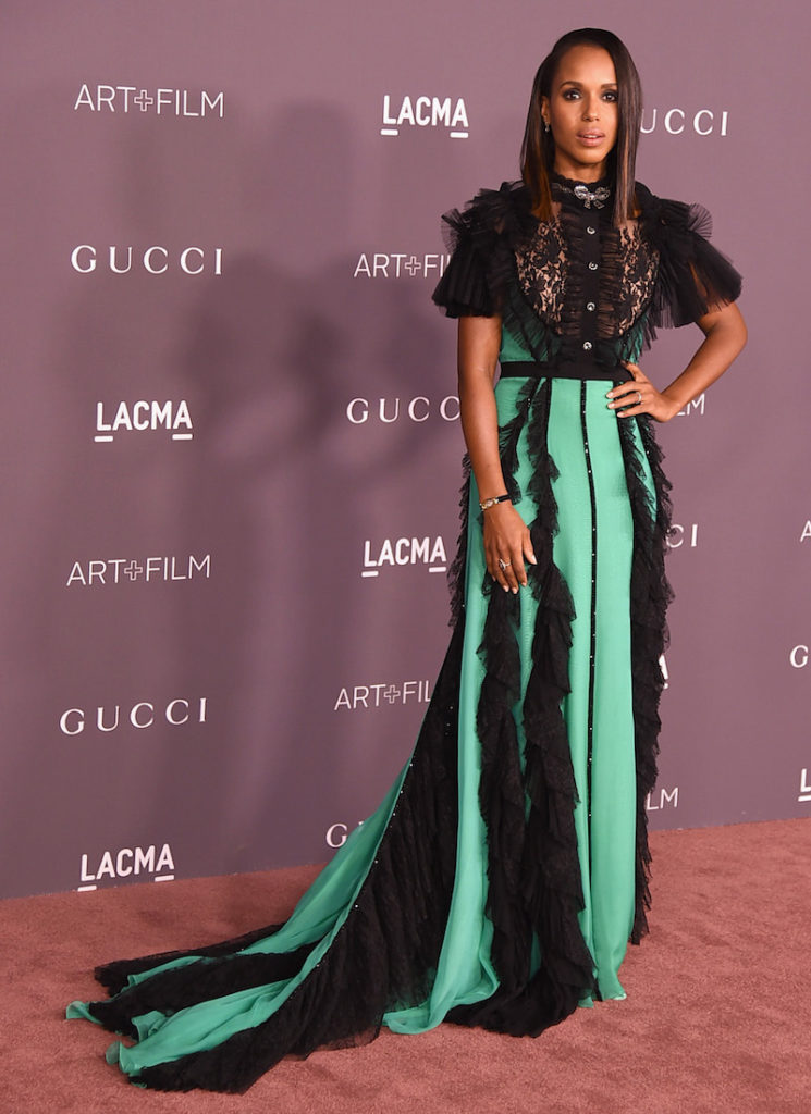 LOS ANGELES, CA - NOVEMBER 04: Actor Kerry Washington attends the 2017 LACMA Art + Film Gala Honoring Mark Bradford And George Lucas at LACMA on November 4, 2017 in Los Angeles, California. (Photo by Kevin Winter/Getty Images)