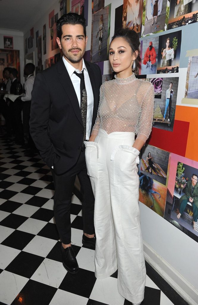 jesse metcalfe_cara santana_w magazine pre party golden globes 2018