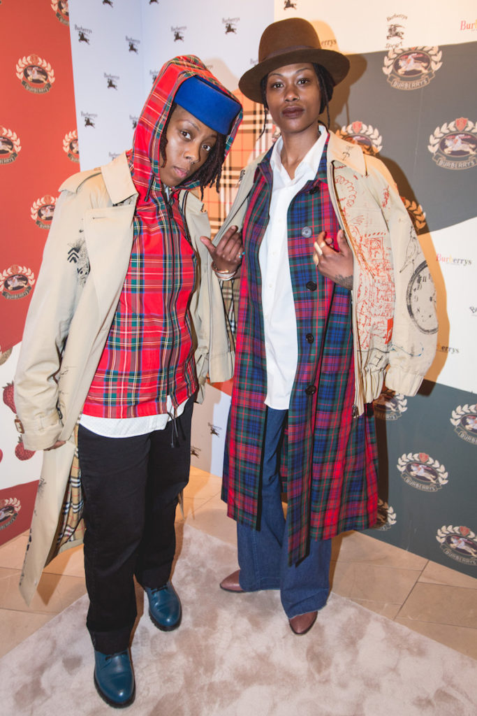 Selah Say and Imani Bonne wearing Burberry at Burberry x Elle event in Chicago