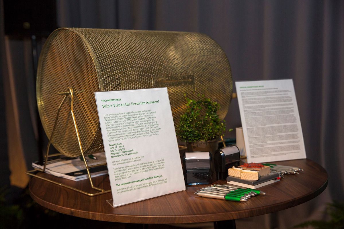 TNC gala - raffle decor