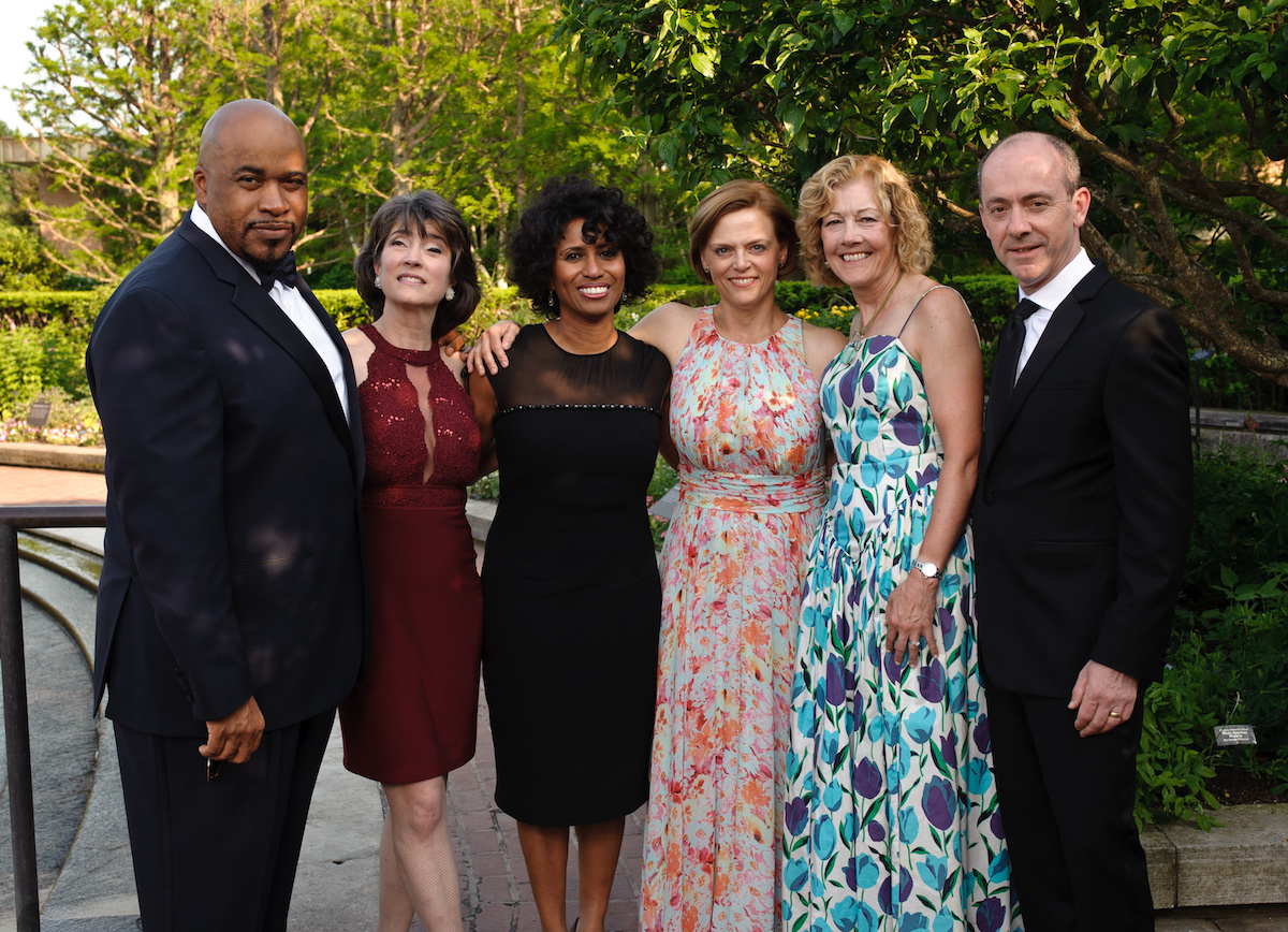 Terry Peterson of Chicago, MarySue Barrett of Chicago, Phyllis Lockett of Chicago, Jean Franczyk, Jane Irwin of Winnetka, Chris Hall of Chicago