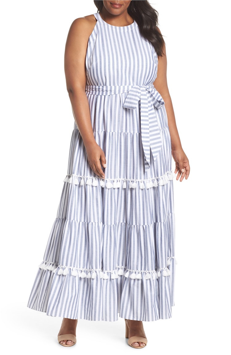 eliza j tiered maxi dress