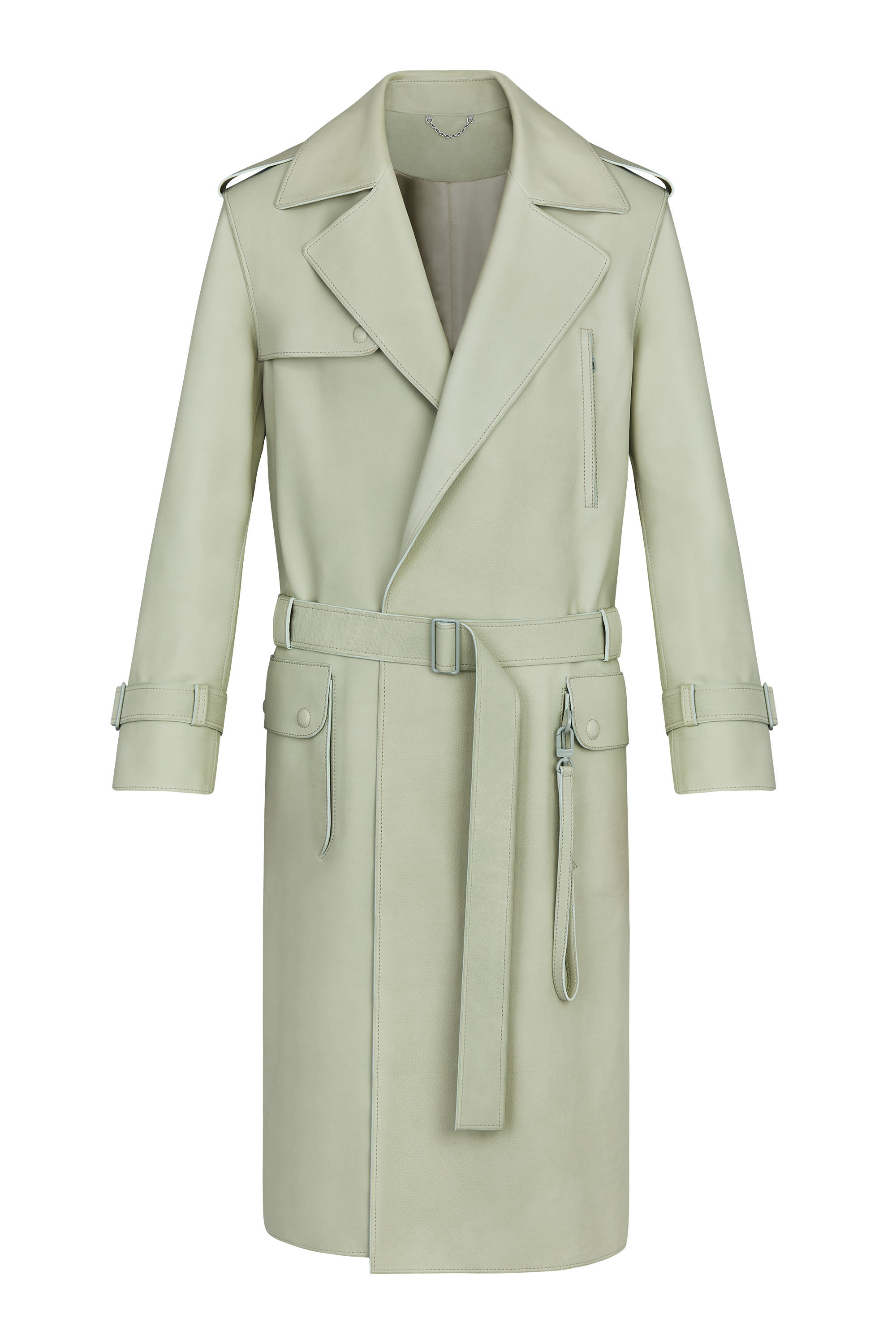 Virgil Abloh Louis Vuitton Mens Summer 2019 Collection_LEATHER SAVOIR-FAIRE TRENCH