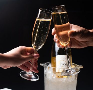 Nobu hotel Chicago image cheers champagne