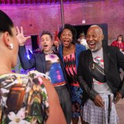 Bob Faust, former Manilow Senior Curator, MCA Chicago and Deputy Director and Jennifer and David Stockman Chief Curator, Guggenheim Museum Naomi Beckwith, and artist Nick Cave