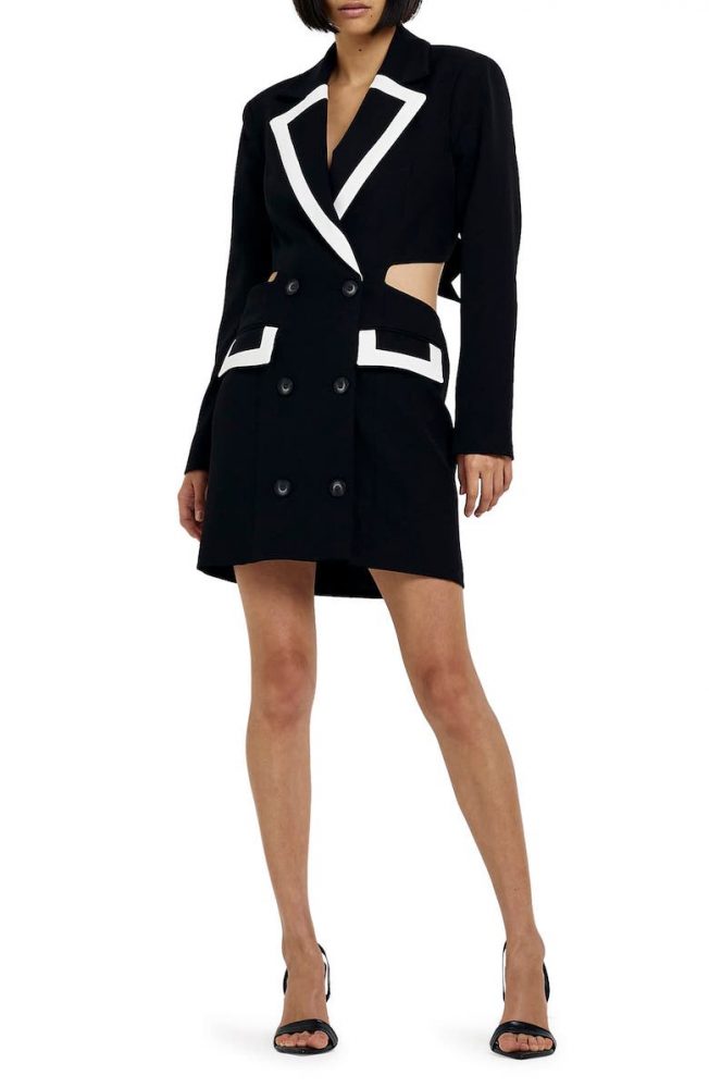 River Island Cutout Long sleeve blazer dress-20 Blazer Dresses To Shop For Fall